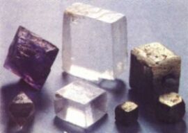 Kalcijev fluorid, kalcijev karbonat, pirit