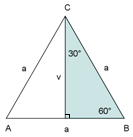 ploščina enakostraničnega trikotnika
